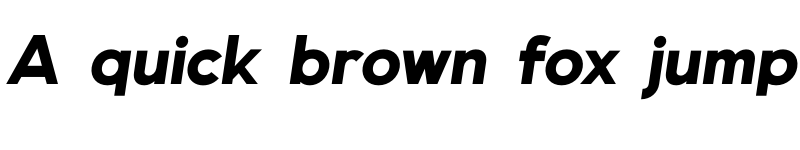 Preview of Genova Black Italic font