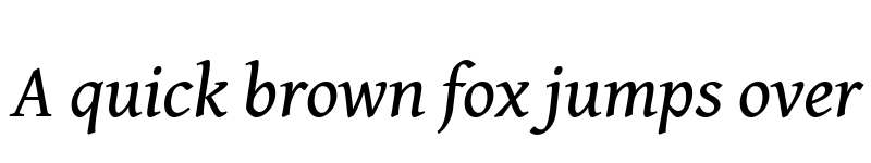 Preview of Gentium Book Plus Italic font