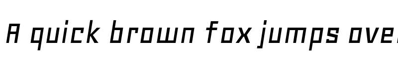 Preview of Geo Oblique font