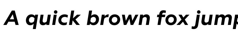 Preview of Geoform Bold Italic font