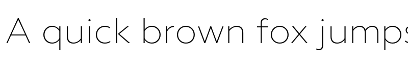 Preview of Geoform ExtraLight font