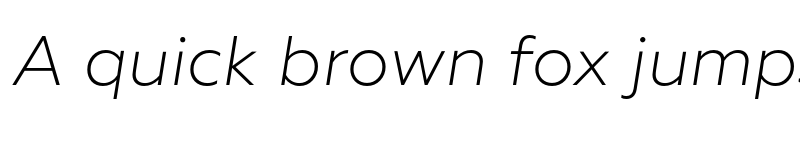 Preview of Geoform Light Italic font