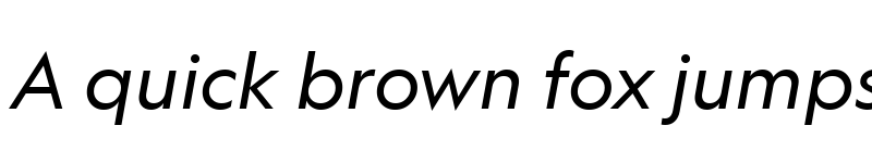 Preview of Geograph Italic font