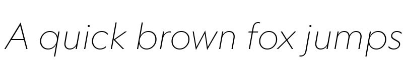 Preview of Geograph Thin Italic font