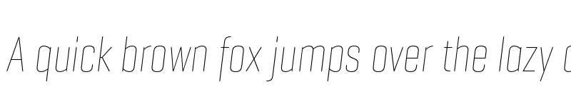 Preview of Geogrotesque Comp TRIAL Thin Italic font