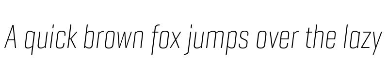 Preview of Geogrotesque Comp TRIAL UltraLight Italic font
