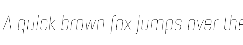 Preview of Geogrotesque Cond TRIAL Thin Italic font