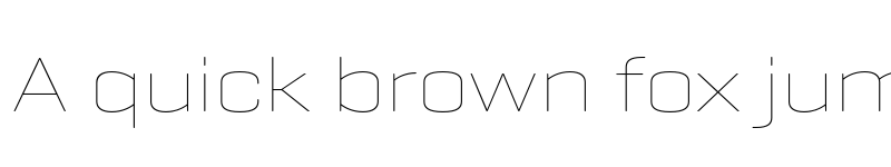 Preview of Geogrotesque Ext TRIAL Thin font