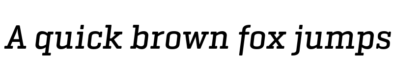 Preview of Geogrotesque Slab TRIAL Medium Italic font