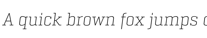 Preview of Geogrotesque Slab TRIAL UltraLight Italic font