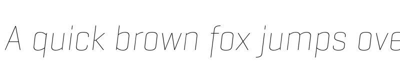 Preview of Geogrotesque TRIAL Thin Italic font