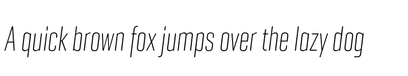 Preview of Geogrotesque XComp TRIAL UltraLight Italic font