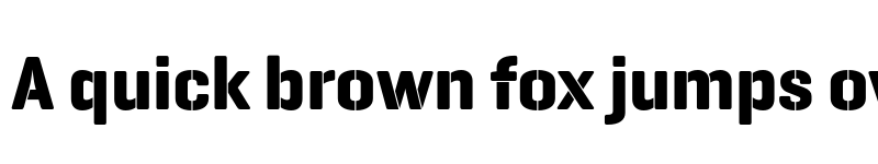 Preview of GeogrotesqueStencil A TRIAL Bold font