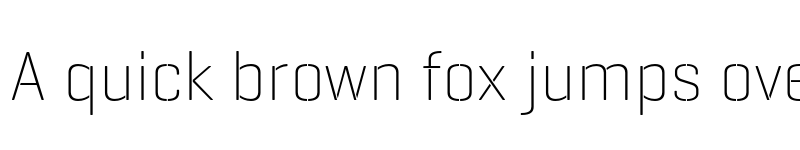 Preview of GeogrotesqueStencil A TRIAL UltraLight font