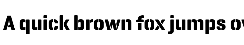 Preview of GeogrotesqueStencil B TRIAL Bold font