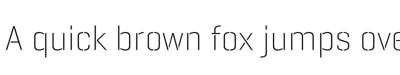 Preview of GeogrotesqueStencil B TRIAL UltraLight font