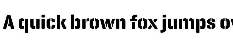 Preview of GeogrotesqueStencil C TRIAL Bold font