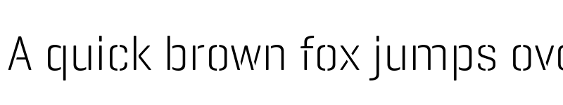 Preview of GeogrotesqueStencil C TRIAL Light font