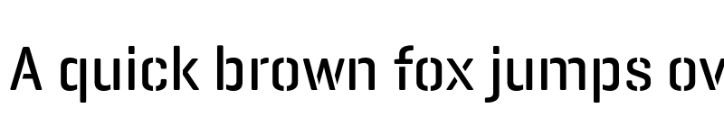 Preview of GeogrotesqueStencil C TRIAL Medium font