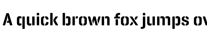 Preview of GeogrotesqueStencil C TRIAL SemiBold font