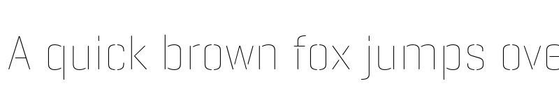 Preview of GeogrotesqueStencil C TRIAL Thin font