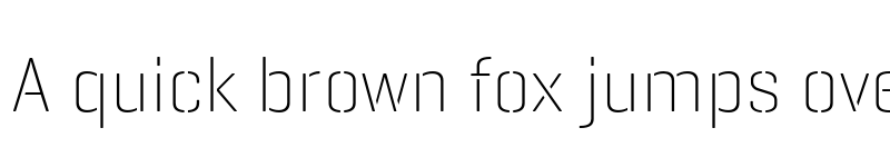 Preview of GeogrotesqueStencil C TRIAL UltraLight font