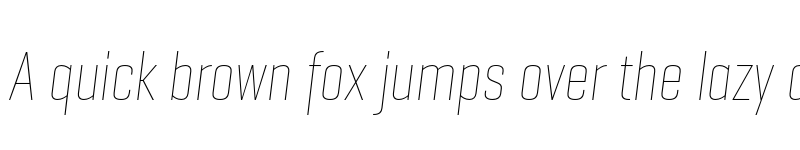 Preview of GeogrotSharp TRIAL Comp Thin Italic font