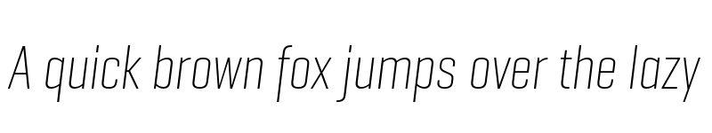 Preview of GeogrotSharp TRIAL Comp UltraLight Italic font