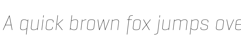 Preview of GeogrotSharp TRIAL Thin Italic font