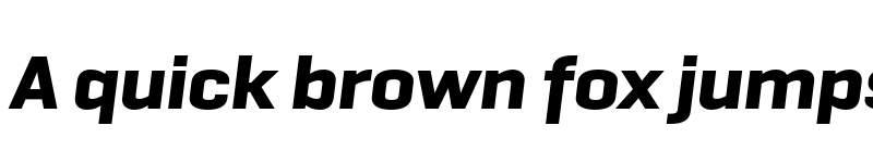 Preview of GeogrotSharp TRIAL Wide Bold Italic font