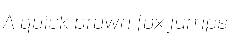 Preview of GeogrotSharp TRIAL Wide Thin Italic font