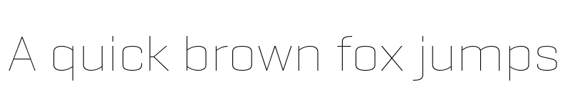 Preview of GeogrotSharp TRIAL Wide Thin font