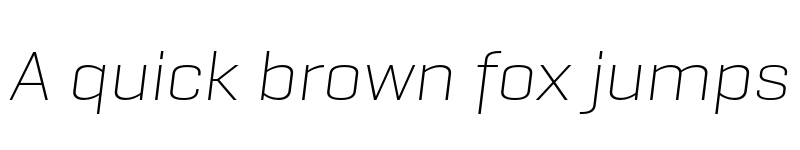 Preview of GeogrotSharp TRIAL Wide UltraLight Italic font