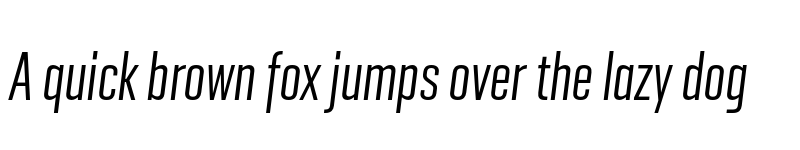 Preview of GeogrotSharp TRIAL XComp Regular Italic font