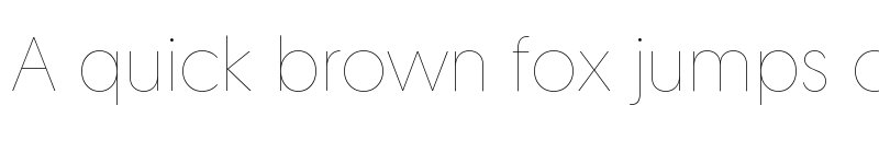 Preview of Geomanist Thin font