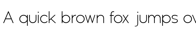 Preview of Geomatrix Thin font