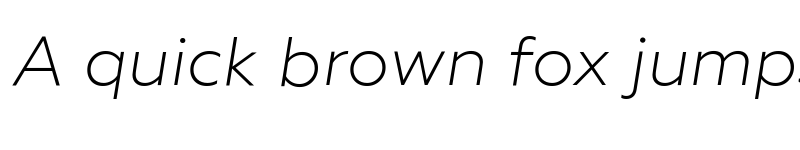 Preview of Geometria Light Italic font