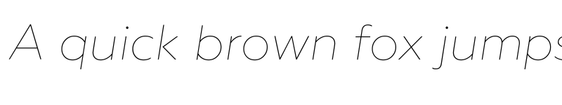 Preview of Geometria Thin Italic font