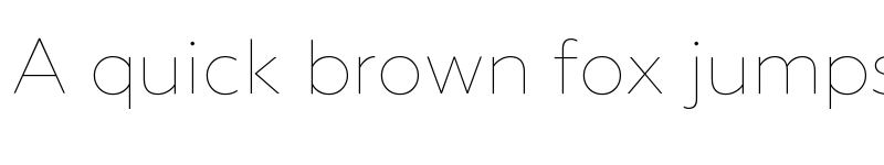 Preview of Geometria Thin font