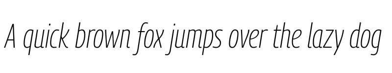 Preview of Georama Condensed ExtraLight Italic font