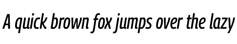 Preview of Georama Condensed Medium Italic font