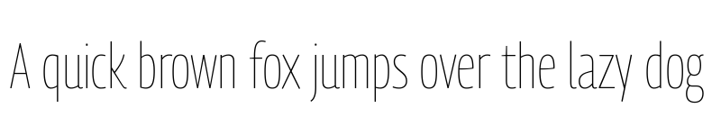 Preview of Georama Condensed Thin font