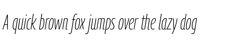 Preview of Georama Extra Condensed ExtraLight Italic font