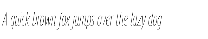 Preview of Georama Extra Condensed Thin Italic font