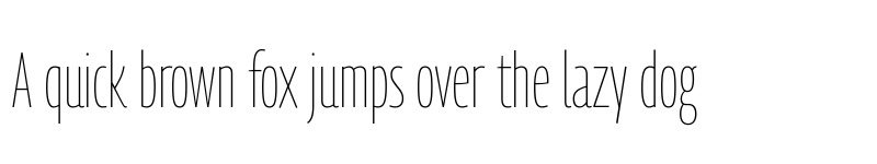 Preview of Georama Extra Condensed Thin font