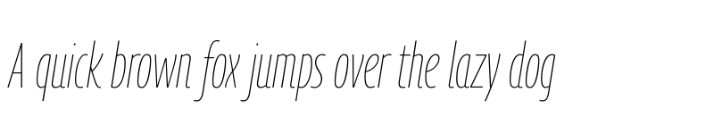 Preview of Georama ExtraCondensed Thin Italic font