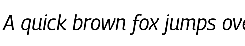 Preview of Georama Italic font