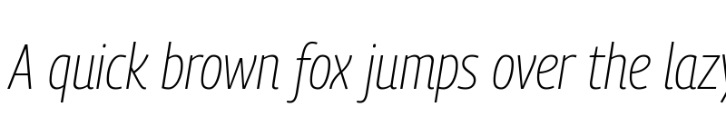 Preview of Georama Semi Condensed ExtraLight Italic font