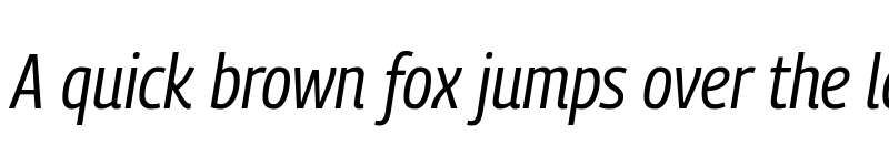 Preview of Georama Semi Condensed Italic font