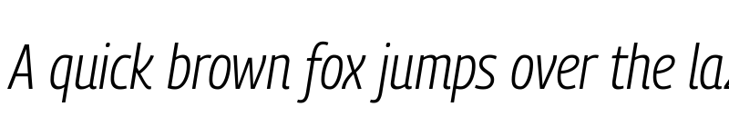 Preview of Georama Semi Condensed Light Italic font